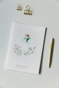 Mysterious woman notebook