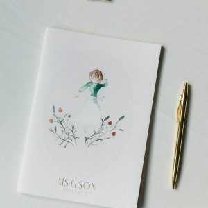 Mysterious woman notebook