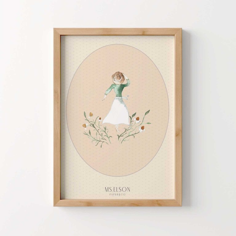 A woman in the fields